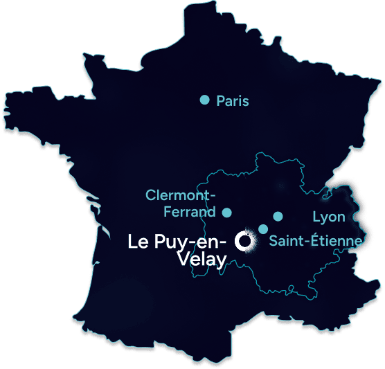 Carte de situation du Puy-en-Velay